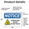Signmission Hot Surface Sign, 10 in H x 14 in W, Vinyl Decal, Surface May Be Hot Do Not Touch Sign With Symbol OS-2PACK-NS-D-1014-L-18509 - alternate 3